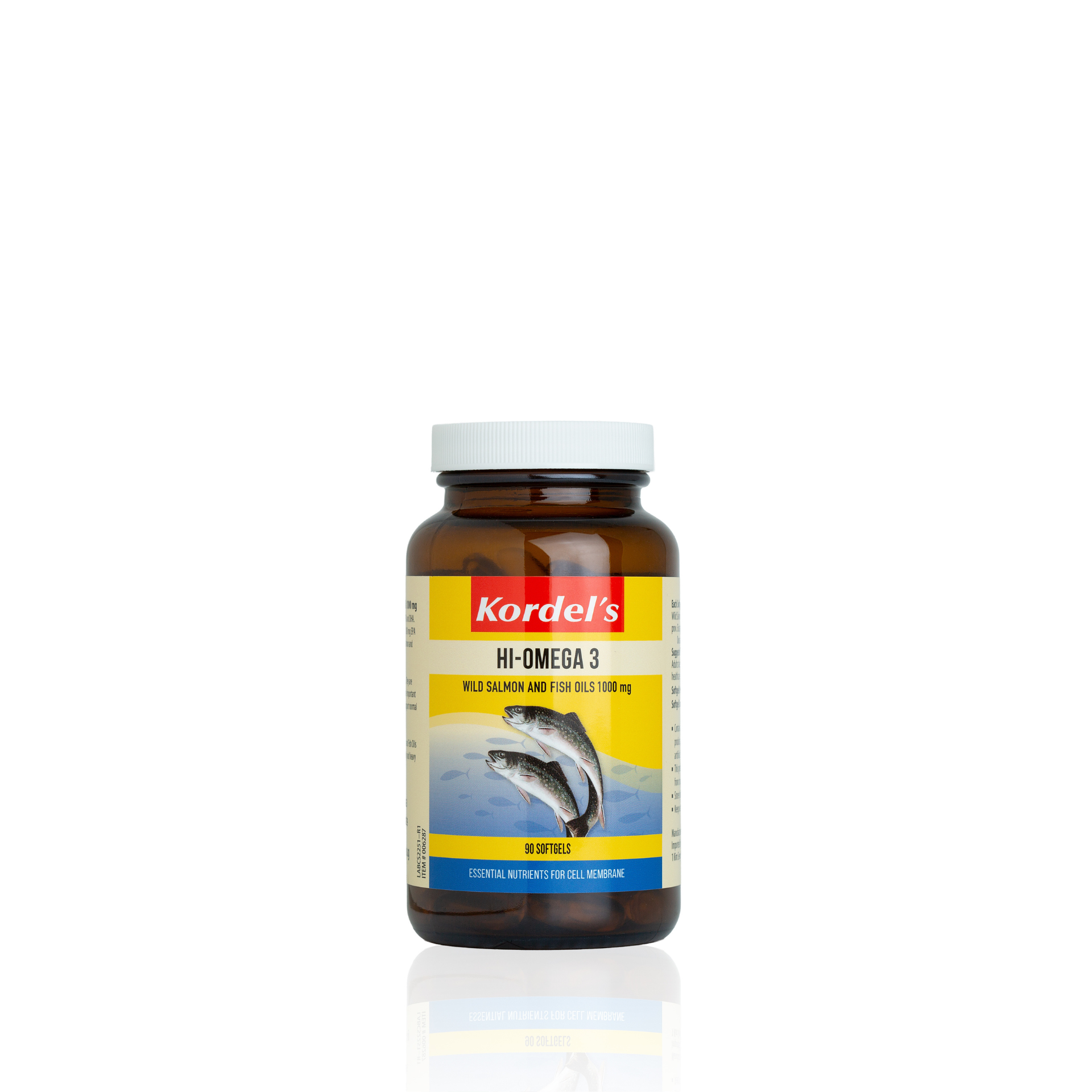 KORDEL’S HI-OMEGA 3 WILD SALMON AND FISH OILS 1000 mg