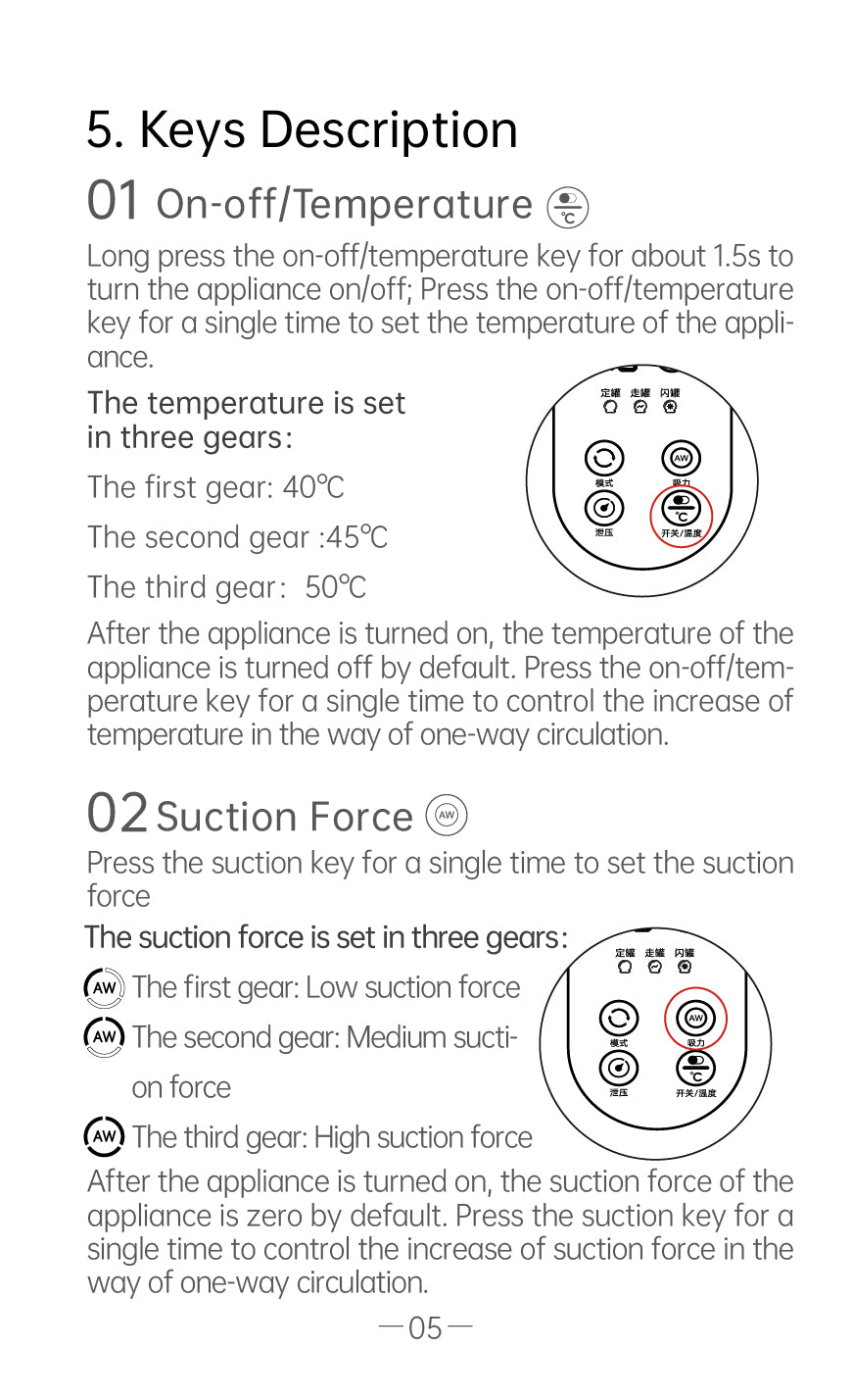 AiYiSheng Cupping Cup Refill Set for AYS-061, 6 Cups official English manual page 7