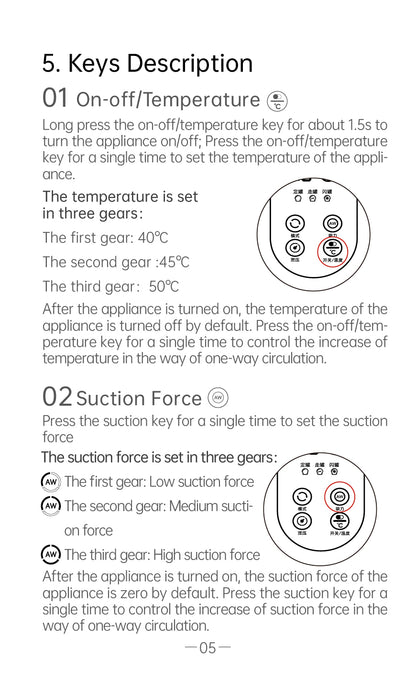AiYiSheng Cupping Cup Refill Set for AYS-061, 6 Cups official English manual page 7
