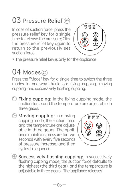 AiYiSheng Cupping Cup Refill Set for AYS-061, 6 Cups official English manual page 8