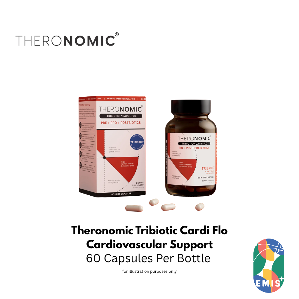 Theronomic Tribiotic Cardi Flo 60 Capsules Cardiovascular and Cholesterol Support