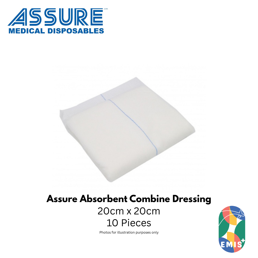 Bundle of 10 Assure Combine Dressing 20cm x 20cm