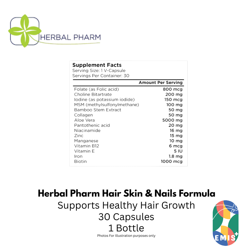 Herbal Pharm: Hair, Skin & Nails - Radiant Beauty from Within (30 V-Capsules)