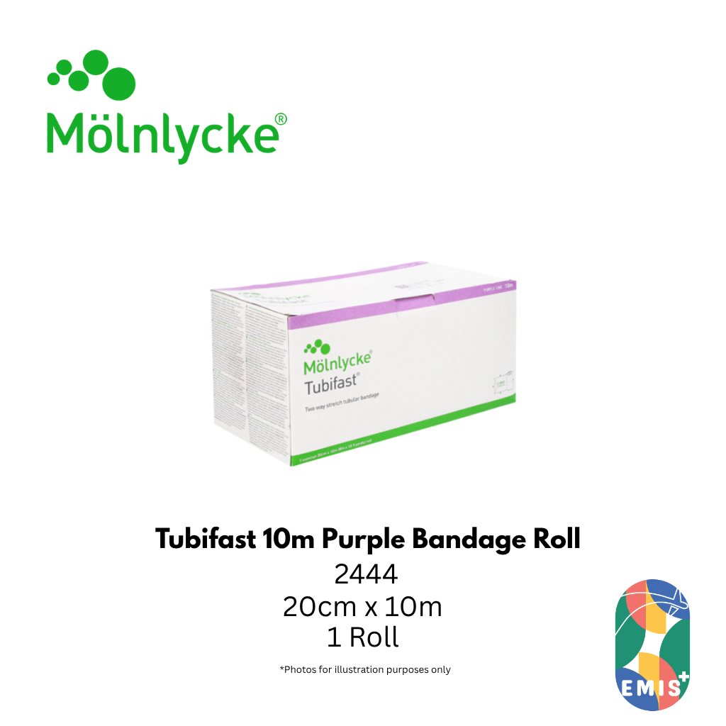 Molnlycke Tubifast 10m Roll Purple 1s 2444