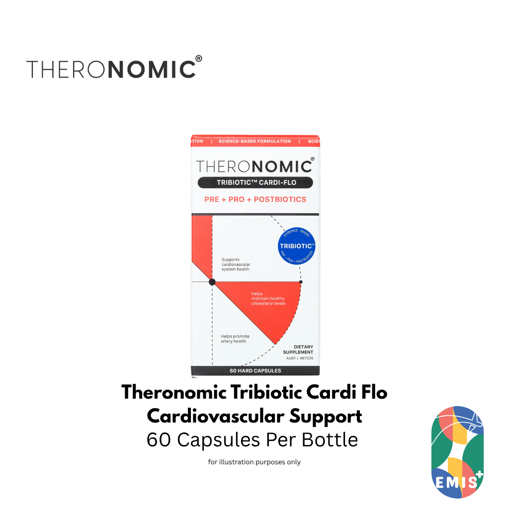 Theronomic Tribiotic Cardi Flo 60 Capsules Cardiovascular and Cholesterol Support