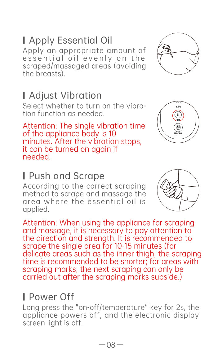 AiYiSheng AYS-083 Stone Needle Massage Appliance 3rd Gen official English manual page 10