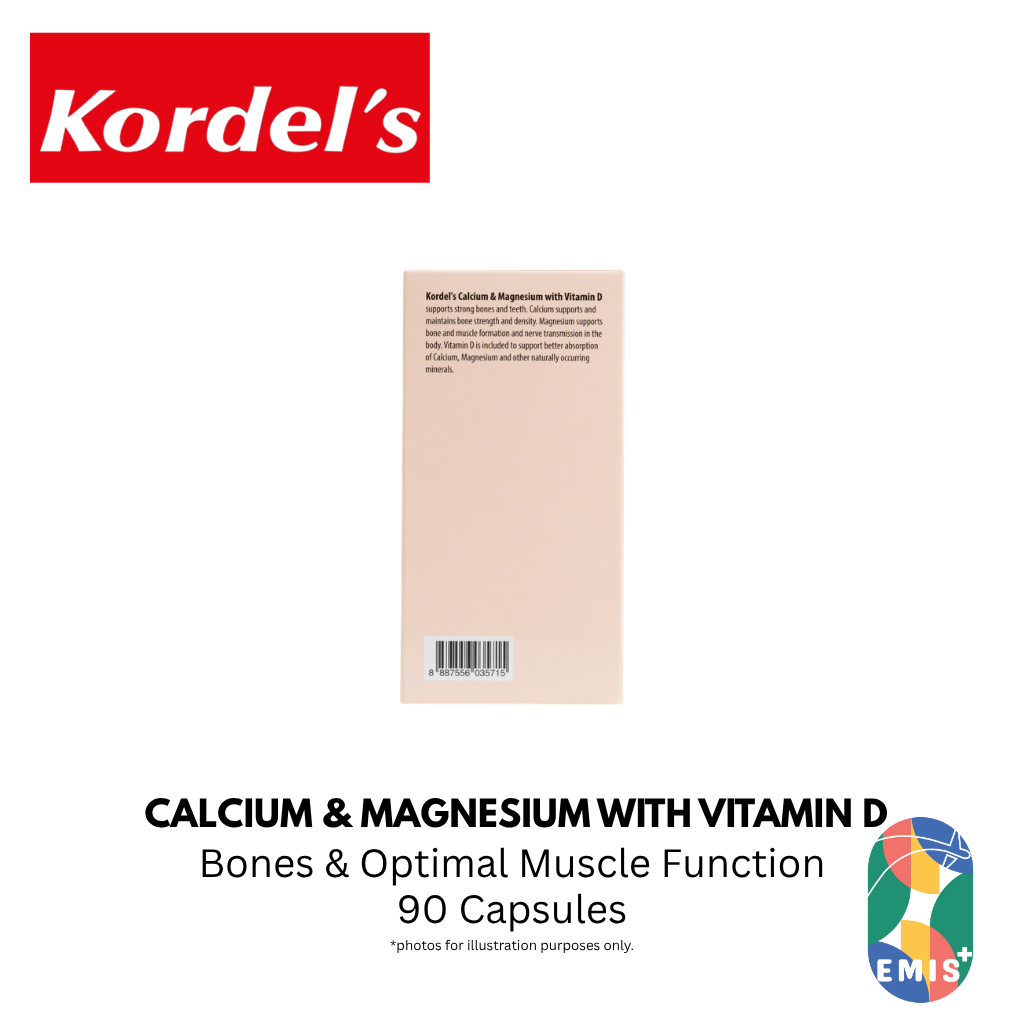 KORDEL’S CALCIUM & MAGNESIUM WITH VITAMIN D