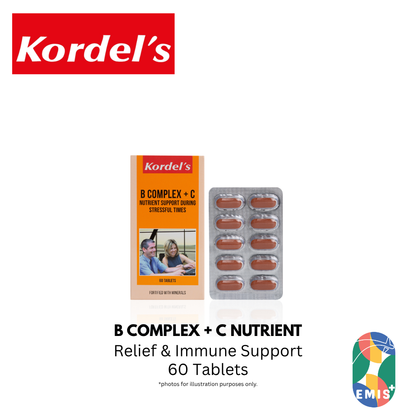 KORDEL’S B COMPLEX + C NUTRIENT SUPPORT DURING STRESSFUL TIMES
