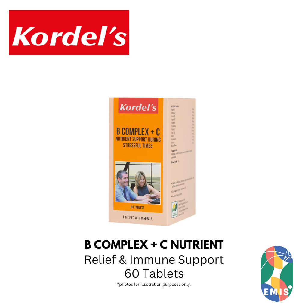 KORDEL’S B COMPLEX + C NUTRIENT SUPPORT DURING STRESSFUL TIMES