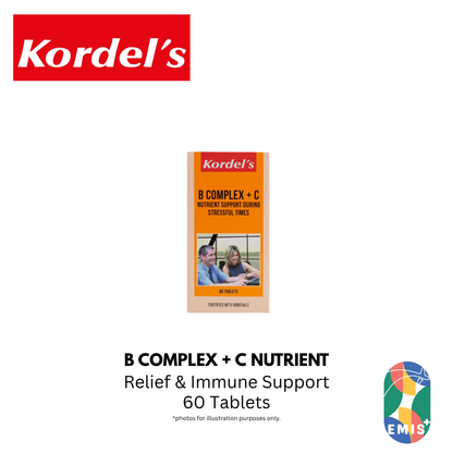 KORDEL’S B COMPLEX + C NUTRIENT SUPPORT DURING STRESSFUL TIMES