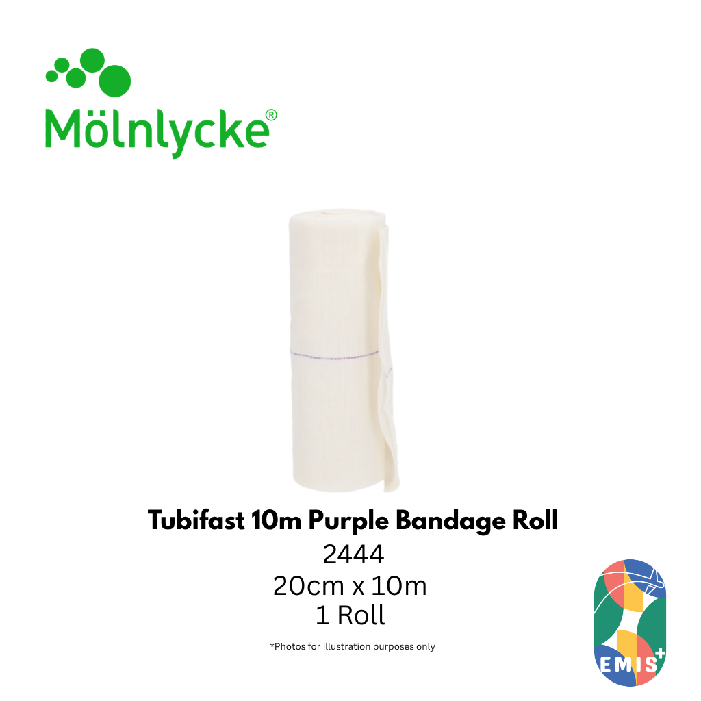 Molnlycke Tubifast 10m Roll Purple 1s 2444