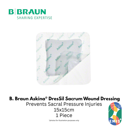 Bbraun Askina DresSil Border 15x15cm Silicone Foam Dressing for Moderately to Highly Exuding Wounds Box of 10 - view 2