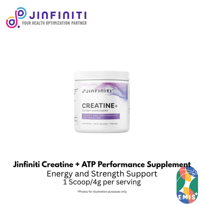 Jinfiniti Creatine + ATP Performance Supplement for Energy and Strength Support