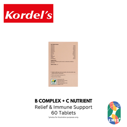 KORDEL’S B COMPLEX + C NUTRIENT SUPPORT DURING STRESSFUL TIMES