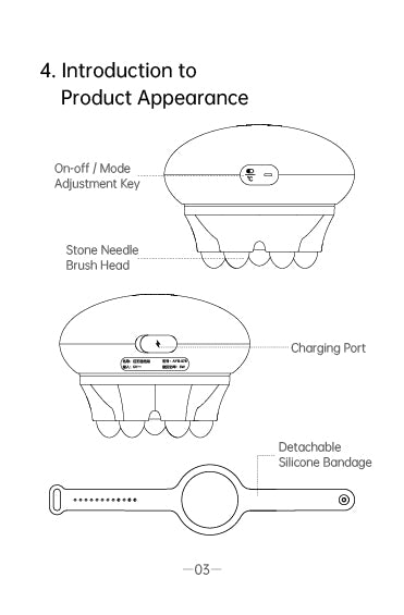 Stone Needle Meridians Brush AYS-078 official English manual page 5
