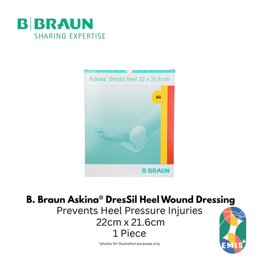 Bbraun Askina DresSil Heel Silicone Foam Dressing for Heel Wounds 22 x 21.6cm Box of 5