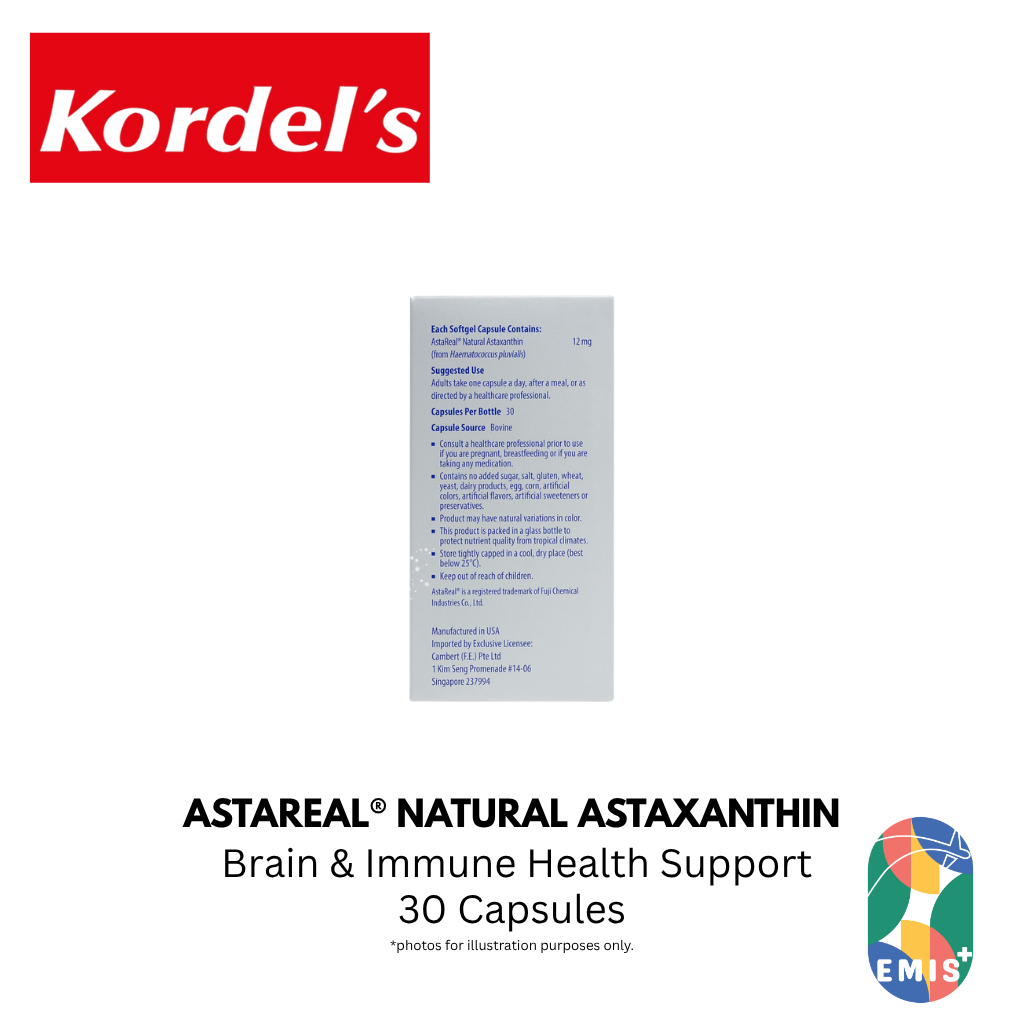 KORDEL’S ASTAREAL® NATURAL ASTAXANTHIN 12 mg