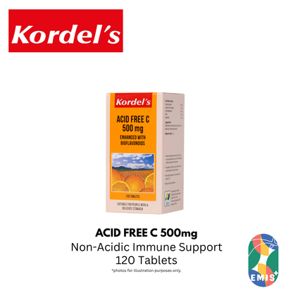 KORDEL’S ACID FREE C 500 mg ENHANCED WITH BIOFLAVONOIDS
