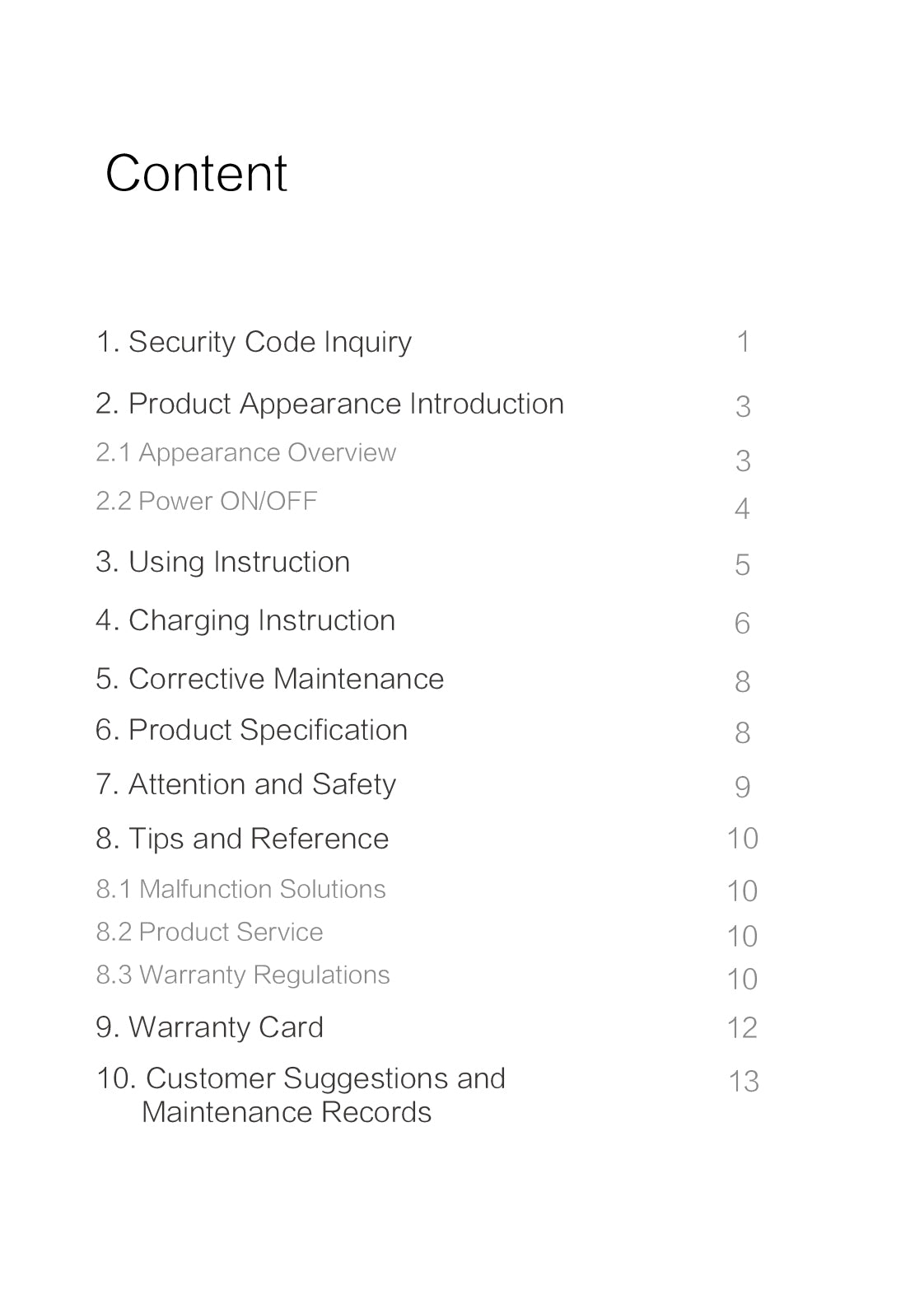 Stone Needle Beauty Instrument official English manual page 3