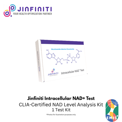Jinfiniti Intracellular NAD+ Test - CLIA-Certified NAD Level Analysis Kit