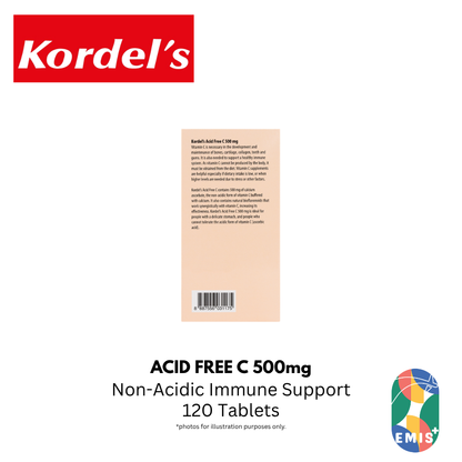 KORDEL’S ACID FREE C 500 mg ENHANCED WITH BIOFLAVONOIDS