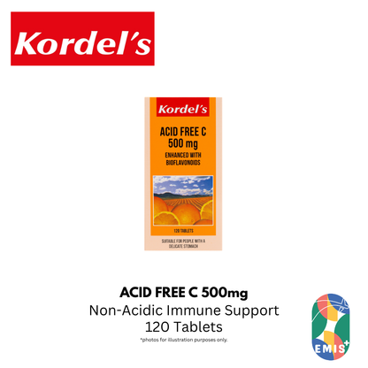 KORDEL’S ACID FREE C 500 mg ENHANCED WITH BIOFLAVONOIDS