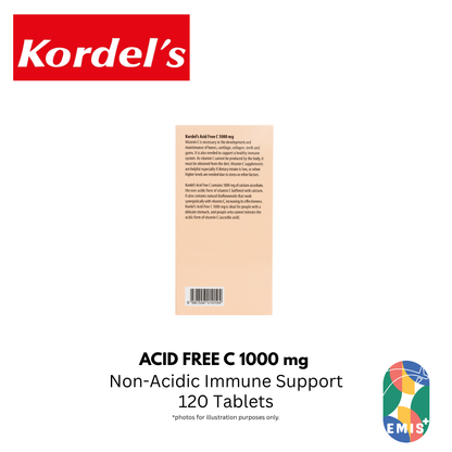 KORDEL’S ACID FREE C 1000 mg ENHANCED WITH BIOFLAVONOIDS