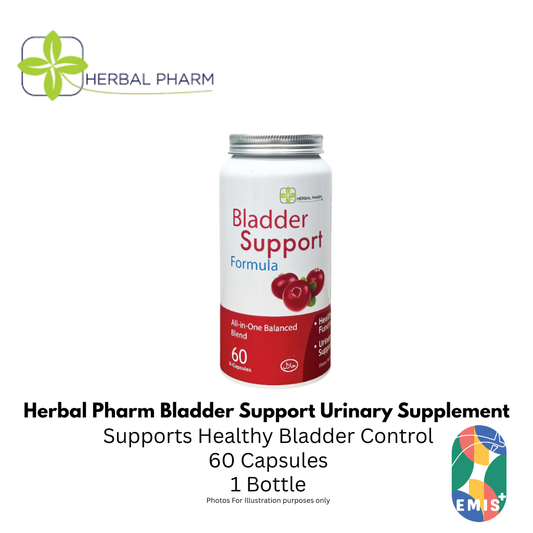 Herbal Pharm Bladder Support 60 V Capsules Urinary Tract and Bladder Health Supplement