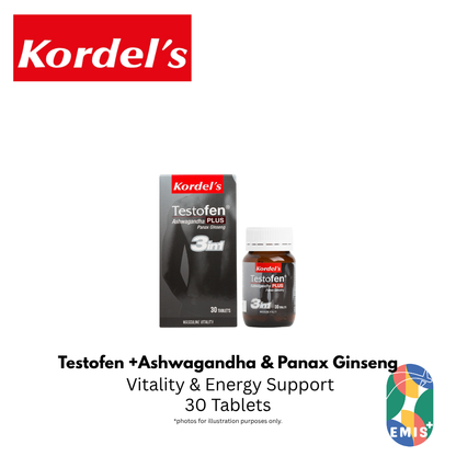 KORDEL’S TESTOFEN® PLUS ASHWAGANDHA AND PANAX GINSENG