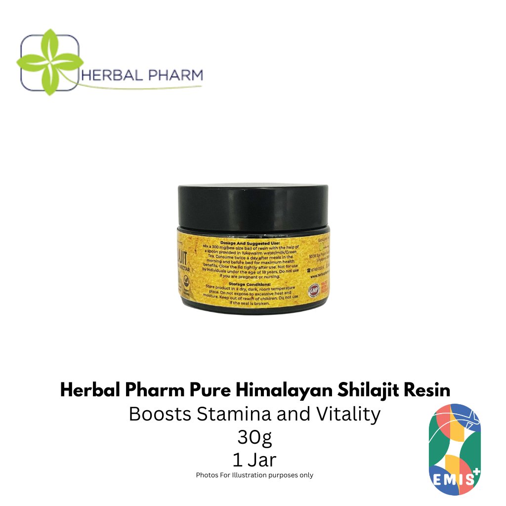 Herbal Pharm Pure Himalayan Shilajit Resin: Power & Vitality (30g) product image 3 – EMIS+ Singapore