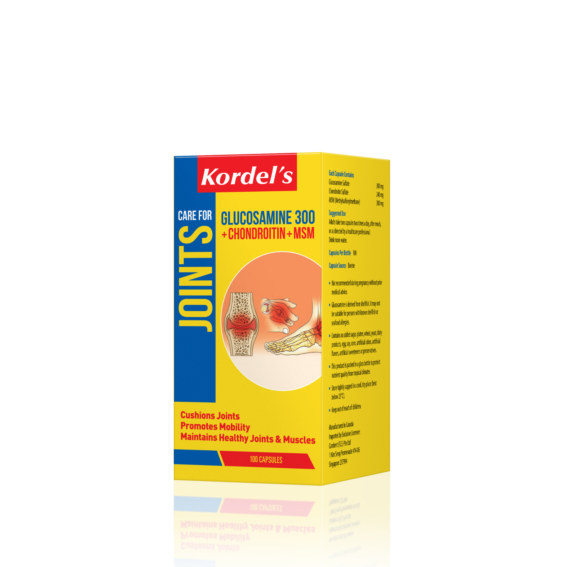 KORDEL’S GLUCOSAMINE 300 + CHONDROITIN + MSM