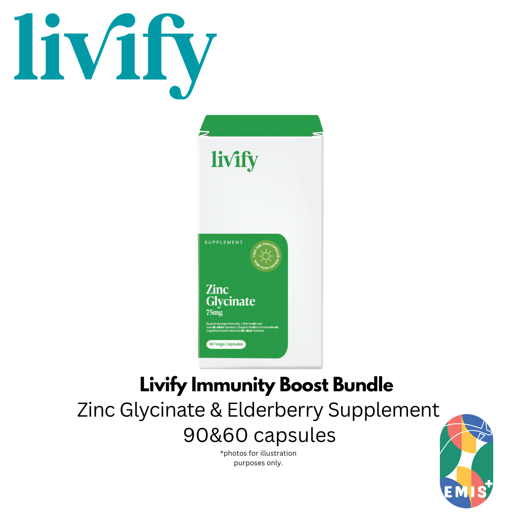 Livify Immunity Boost Bundle Elderberry and Zinc Glycinate Supplement Set