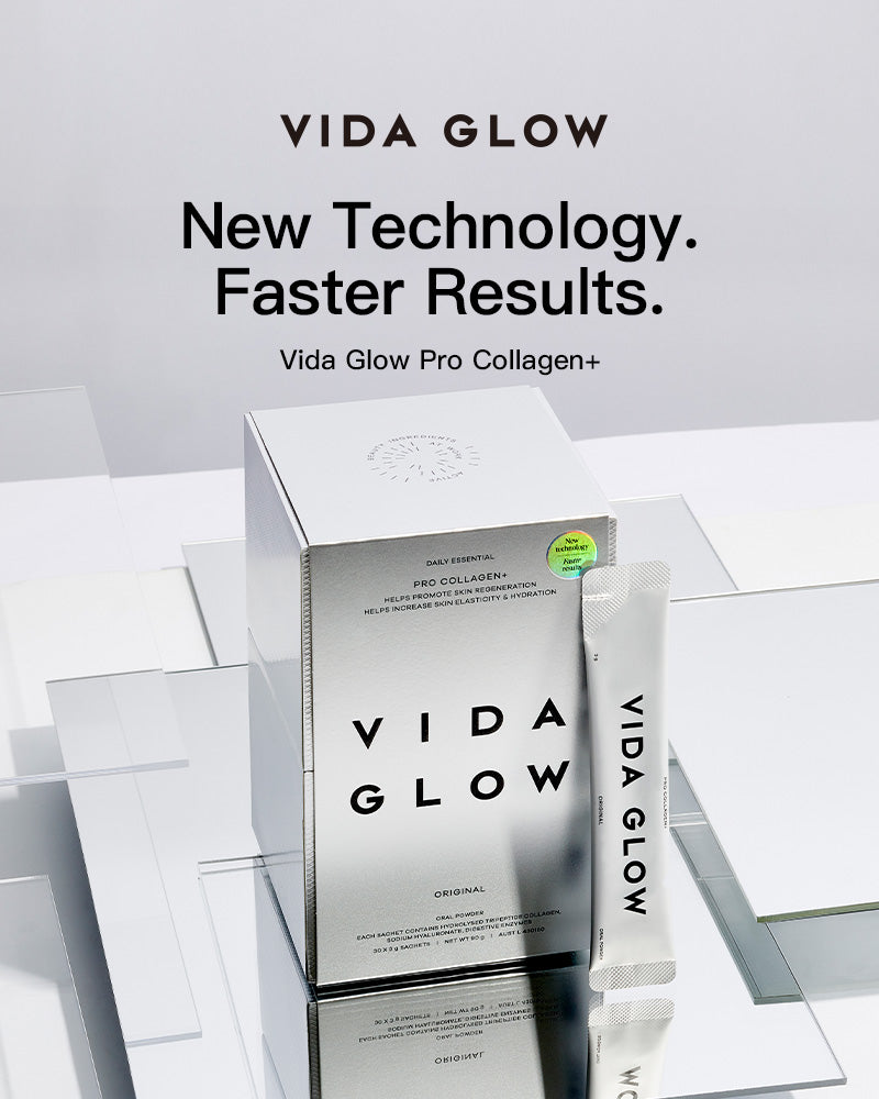 Vida Glow Pro Collagen+*3 packs Free Marine Collagen*6 sachets