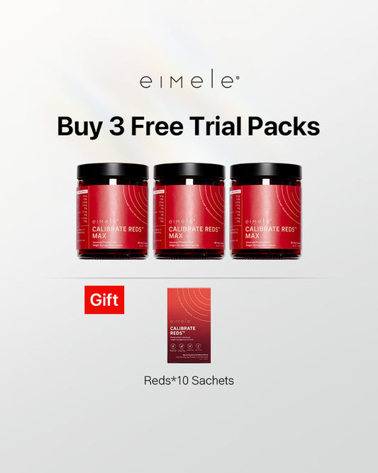 eimele Calibrate Reds Max 60 Capsules/Bottle Buy 3 Free Reds 10 sachets