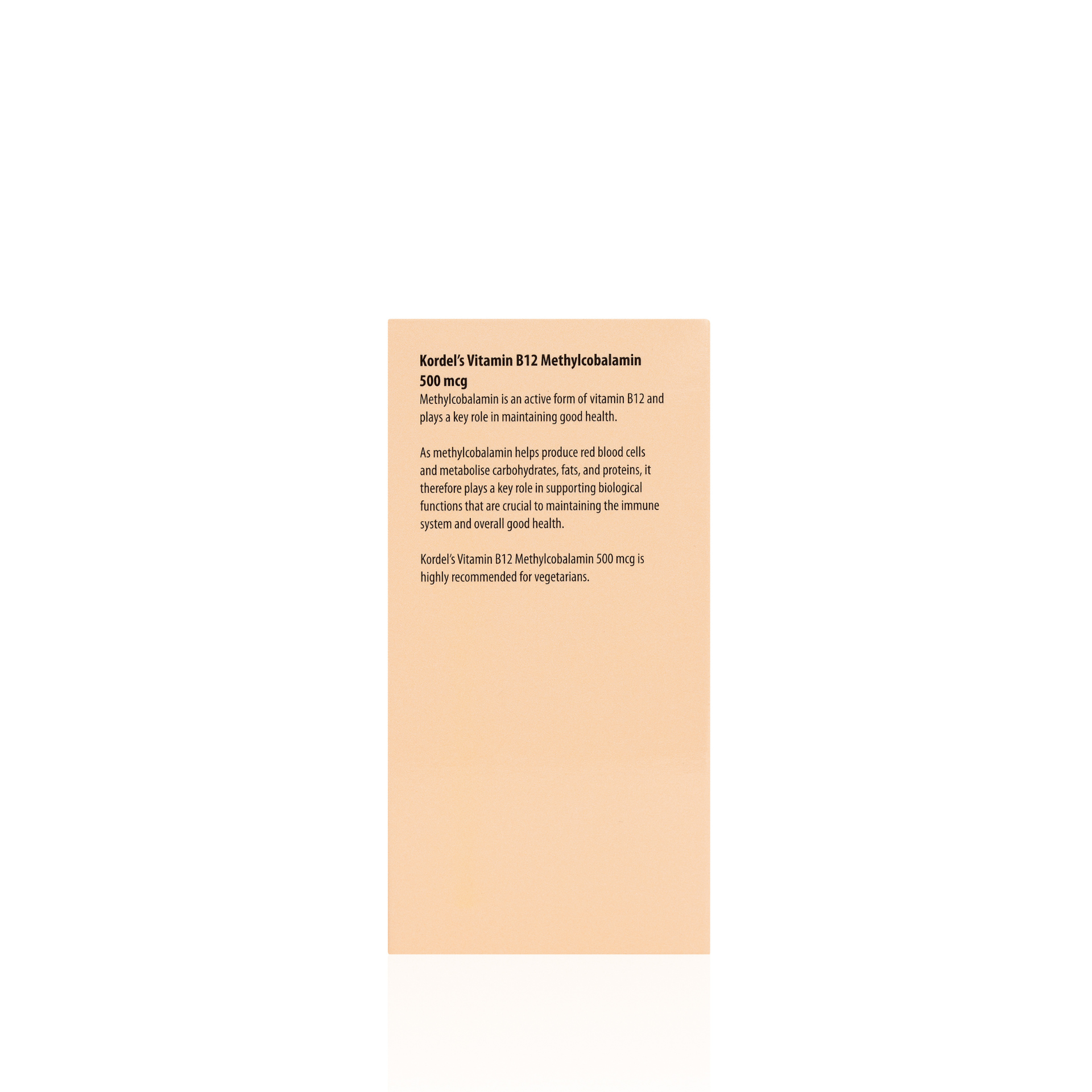 KORDEL’S VITAMIN B12 METHYLCOBALAMIN 500 mcg