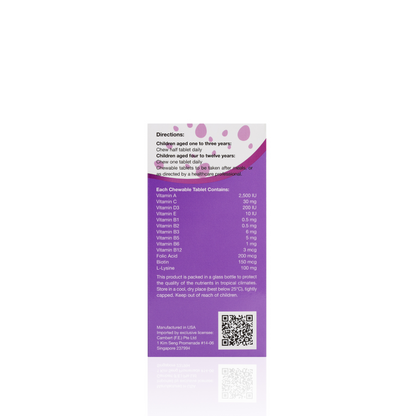 KORDEL’S KID’S MULTIVITAMINS + LYSINE