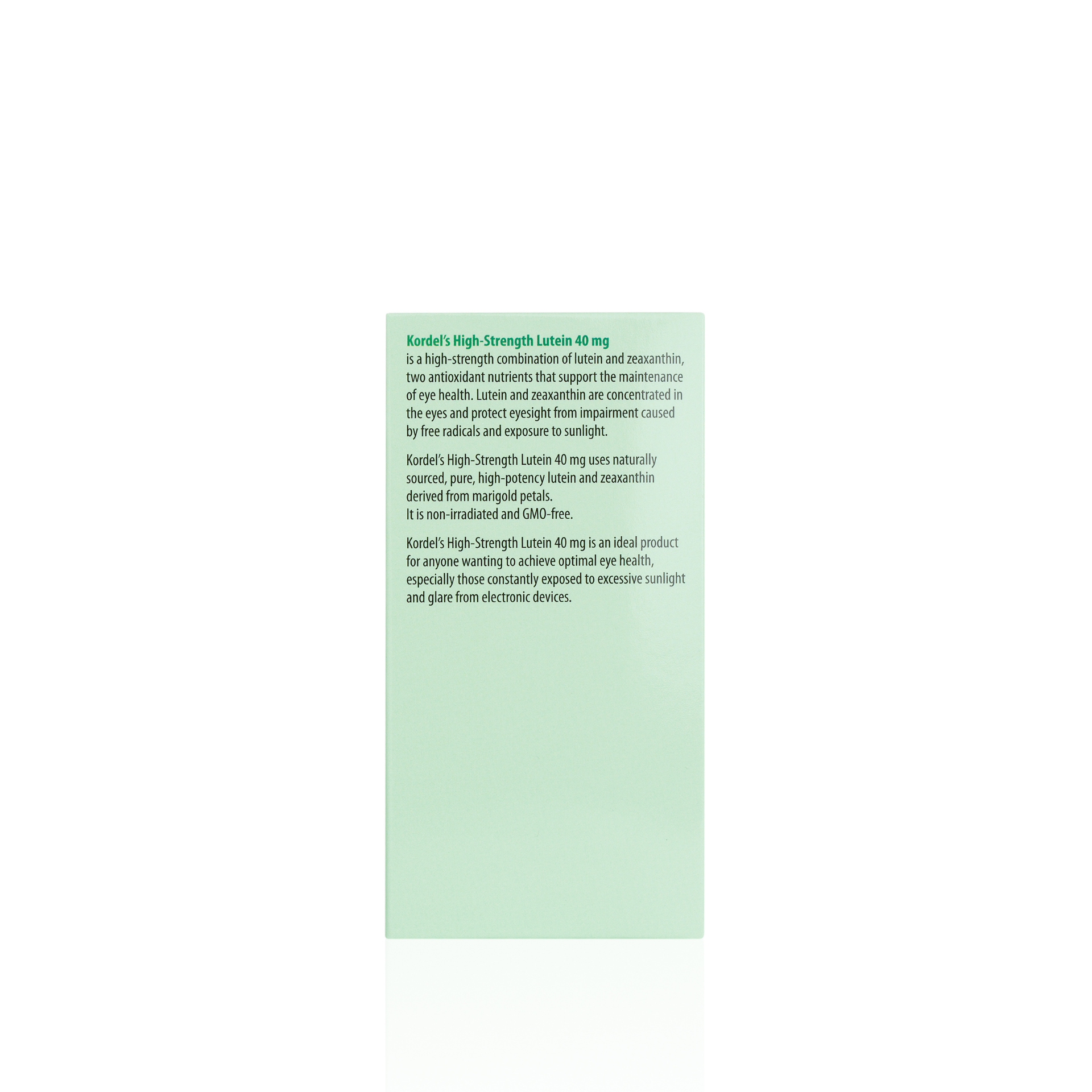 KORDEL’S HIGH-STRENGTH LUTEIN 40 mg