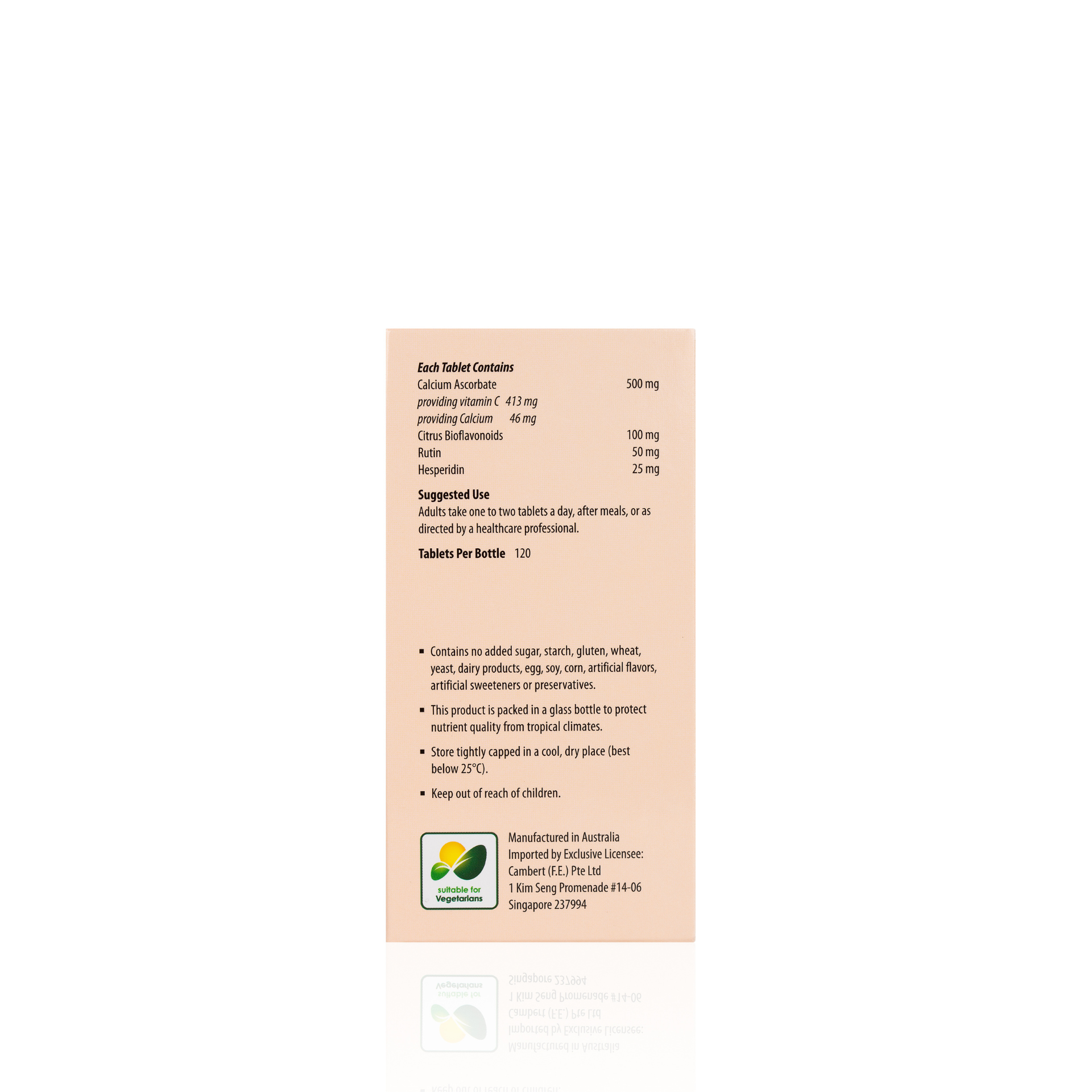 KORDEL’S ACID FREE C 500 mg ENHANCED WITH BIOFLAVONOIDS