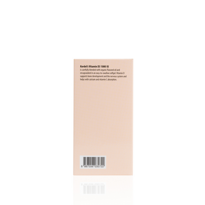 KORDEL’S VITAMIN D3 1000 IU WITH FLAXSEED OIL