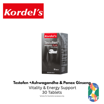 KORDEL’S TESTOFEN® PLUS ASHWAGANDHA AND PANAX GINSENG