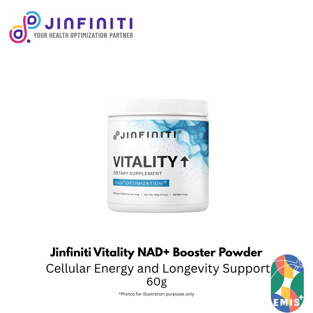 Jinfiniti Vitality NAD+ Booster Powder - 60g Supplement for Cellular Energy and Longevity Support