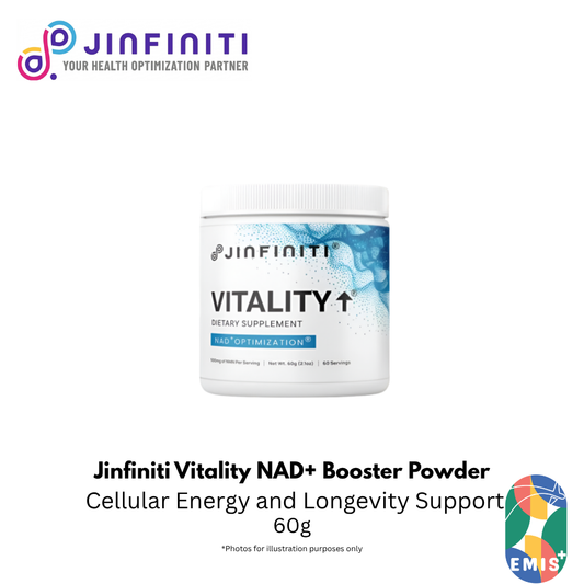 Jinfiniti Vitality NAD+ Booster Powder - 60g Supplement for Cellular Energy and Longevity Support