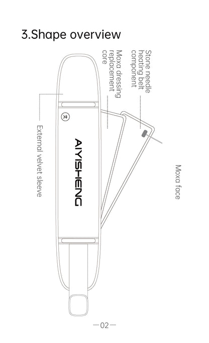 Stone Needle Waist and Abdomen Hot Compress Belt AYS-089 official English manual page 4