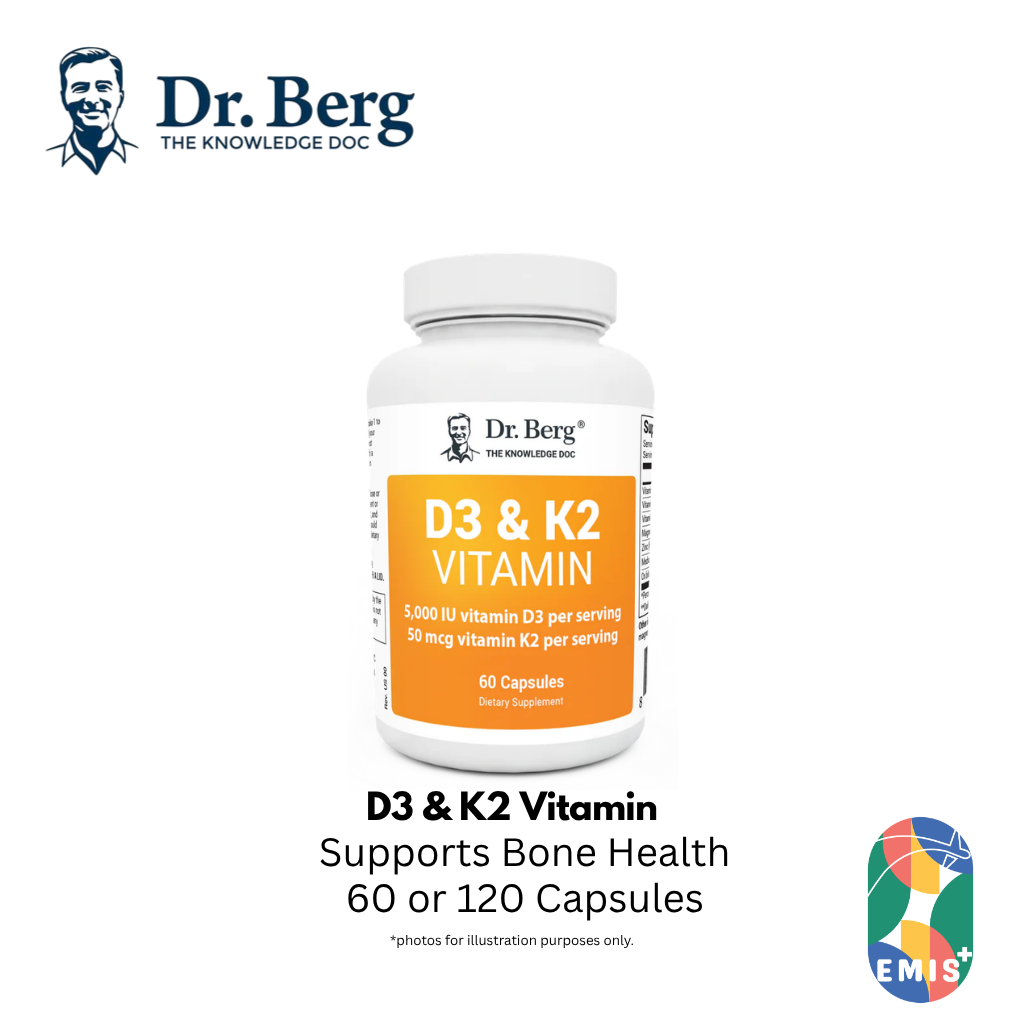 Berg 博士的 D3 和 K2 维生素：最大强度支持