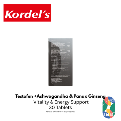 KORDEL’S TESTOFEN® PLUS ASHWAGANDHA AND PANAX GINSENG