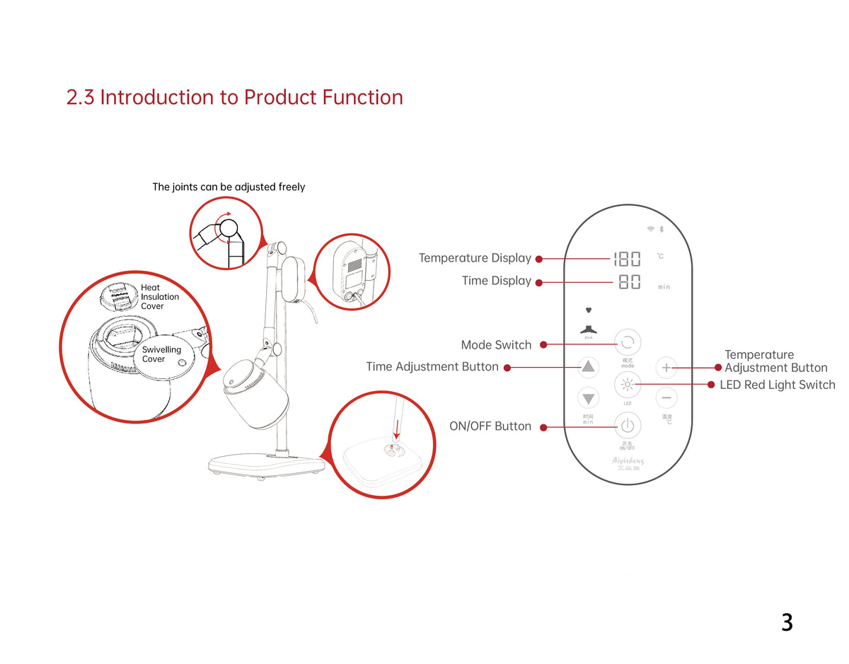AiYiSheng Double Head Moxibustion Device, New Generation official English manual page 6