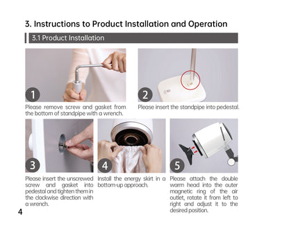 AiYiSheng Double Head Moxibustion Device, New Generation official English manual page 7