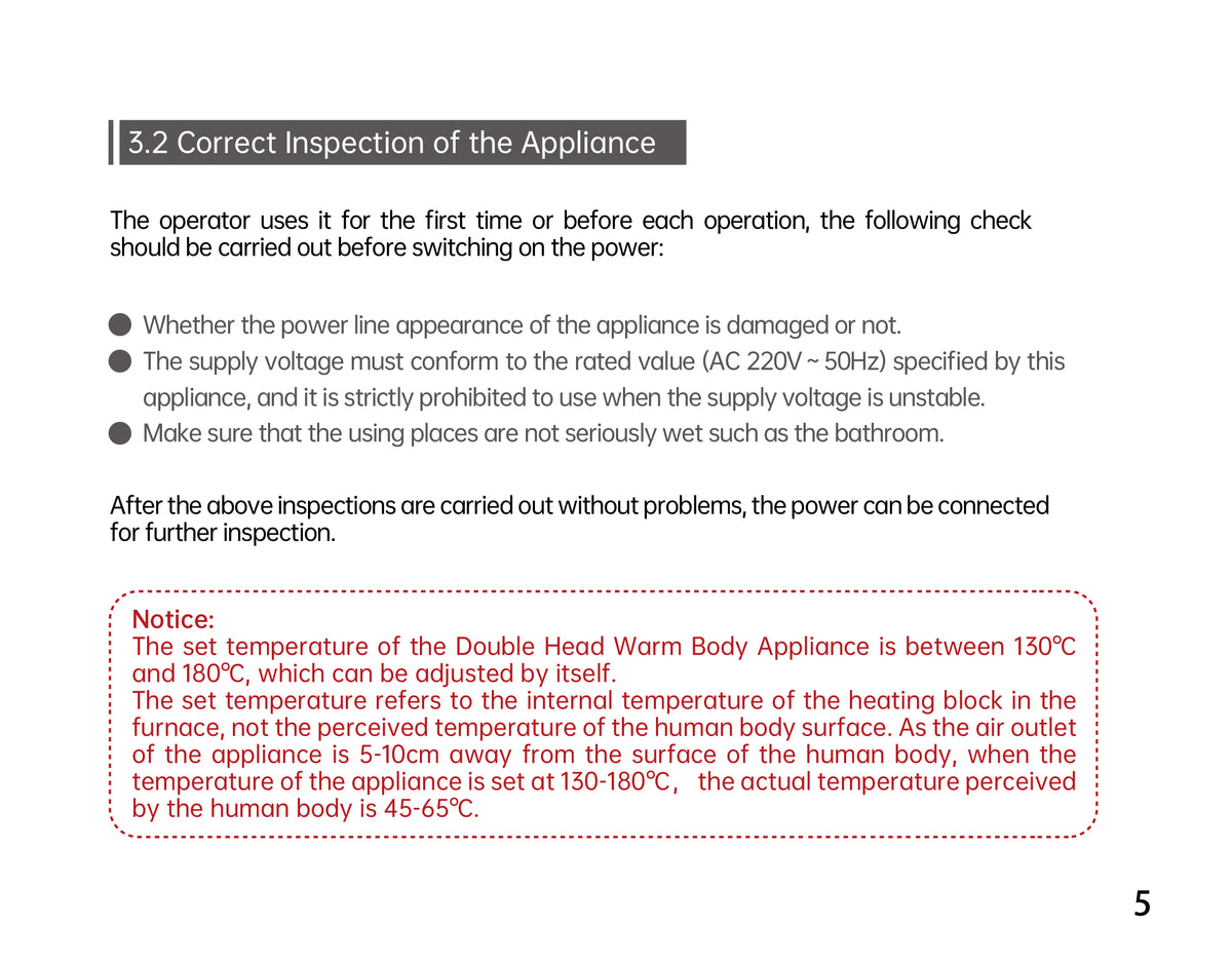 AiYiSheng Double Head Moxibustion Device, New Generation official English manual page 8