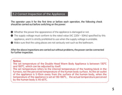 AiYiSheng Double Head Moxibustion Device, New Generation official English manual page 8