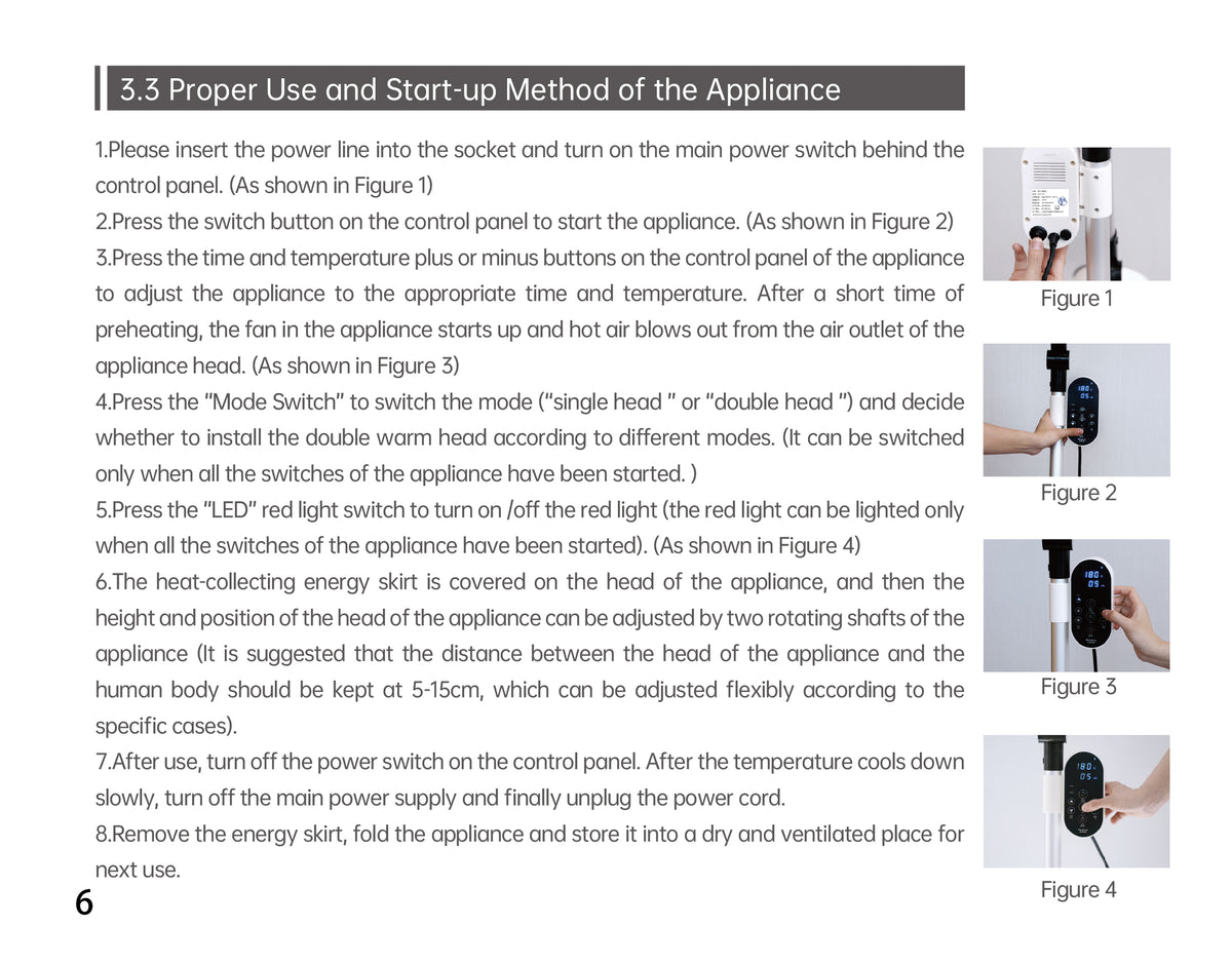 AiYiSheng Double Head Moxibustion Device, New Generation official English manual page 9